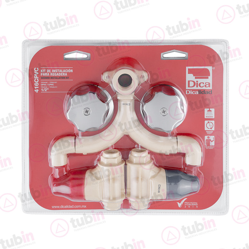 imagen 2 de Kit De Instalación Marca Dica Para Regadera Con Manerales