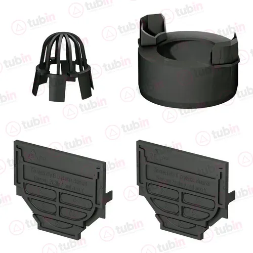 imagen 2 de Kit De Accesorios Hexaline De Polietileno Para Instalación Marca Rugo