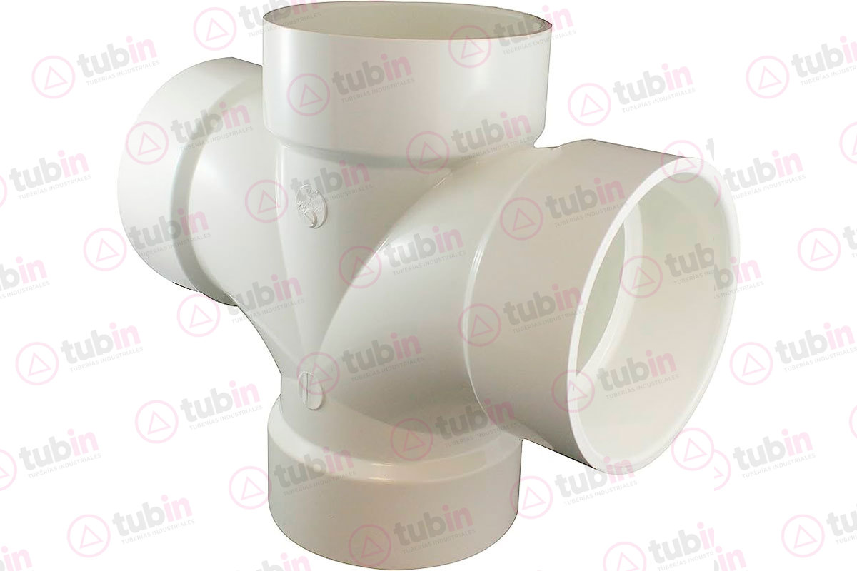 Tee Doble De PVC Sanitario de Norma