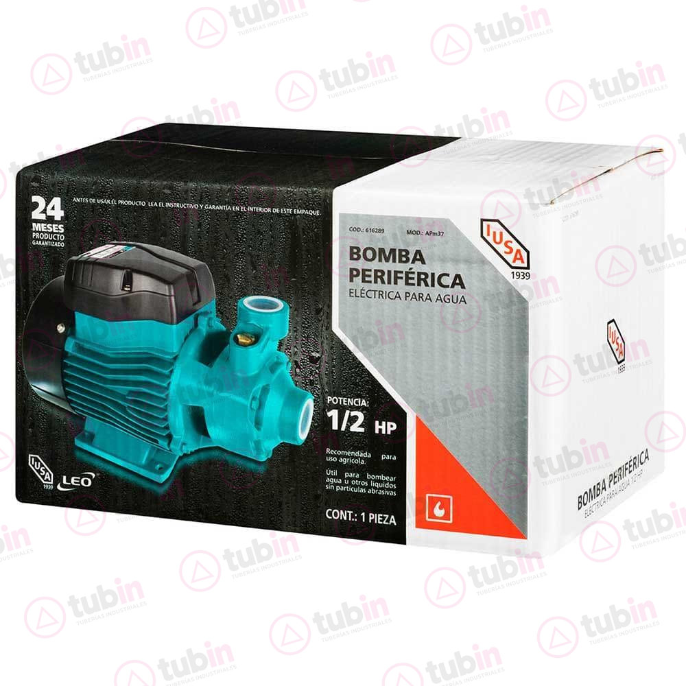 imagen 2 de Bomba Hidráulica Periférica Eléctrica Iusa De La Línea Primo De 1/2 Hp. Modelo 616289