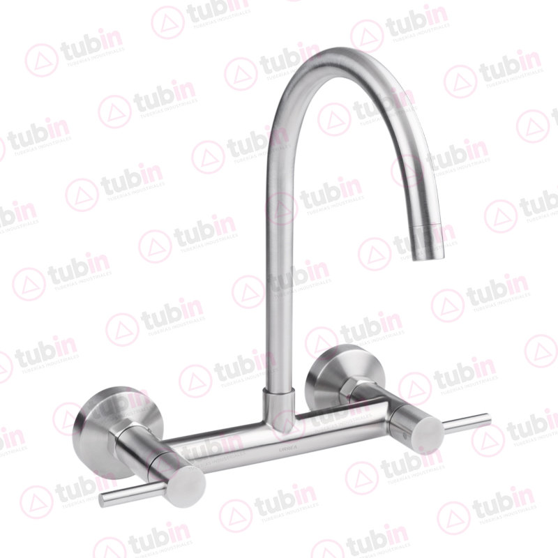 imagen 2 de Mezcladora Con Cuerpo Externo Para Fregadero Con Manerales De Palanca Marca Urrea Código ref 9336 32 MM