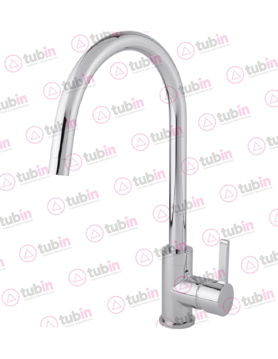 Llave Individual De Una Alimentación Con Maneral Largo De Palanca Para Fregadero Marca Urrea