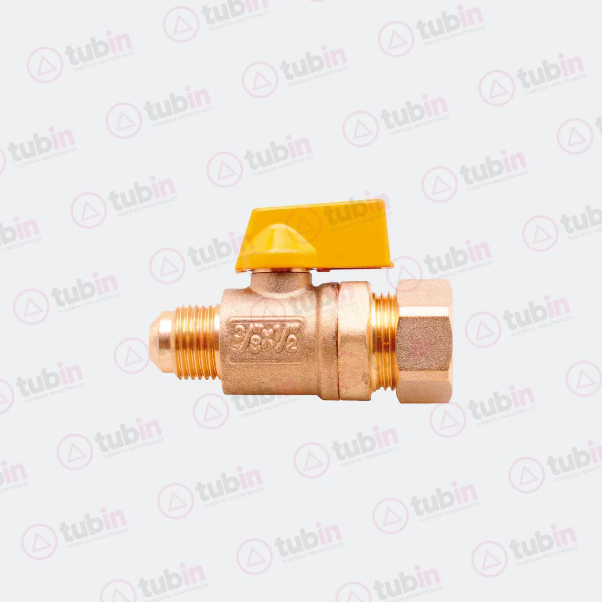 imagen de Llave De Control Para Gas De Latón De La Marca Coflex Código ref IP-201 1/2" X 3/8" (13 MM X 10 MM)