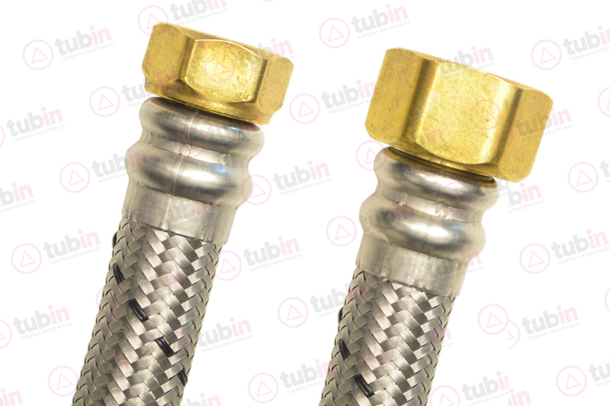 Manguera Conectora De Agua Con Tuercas De Latón Marca Coflex Para Boiler
